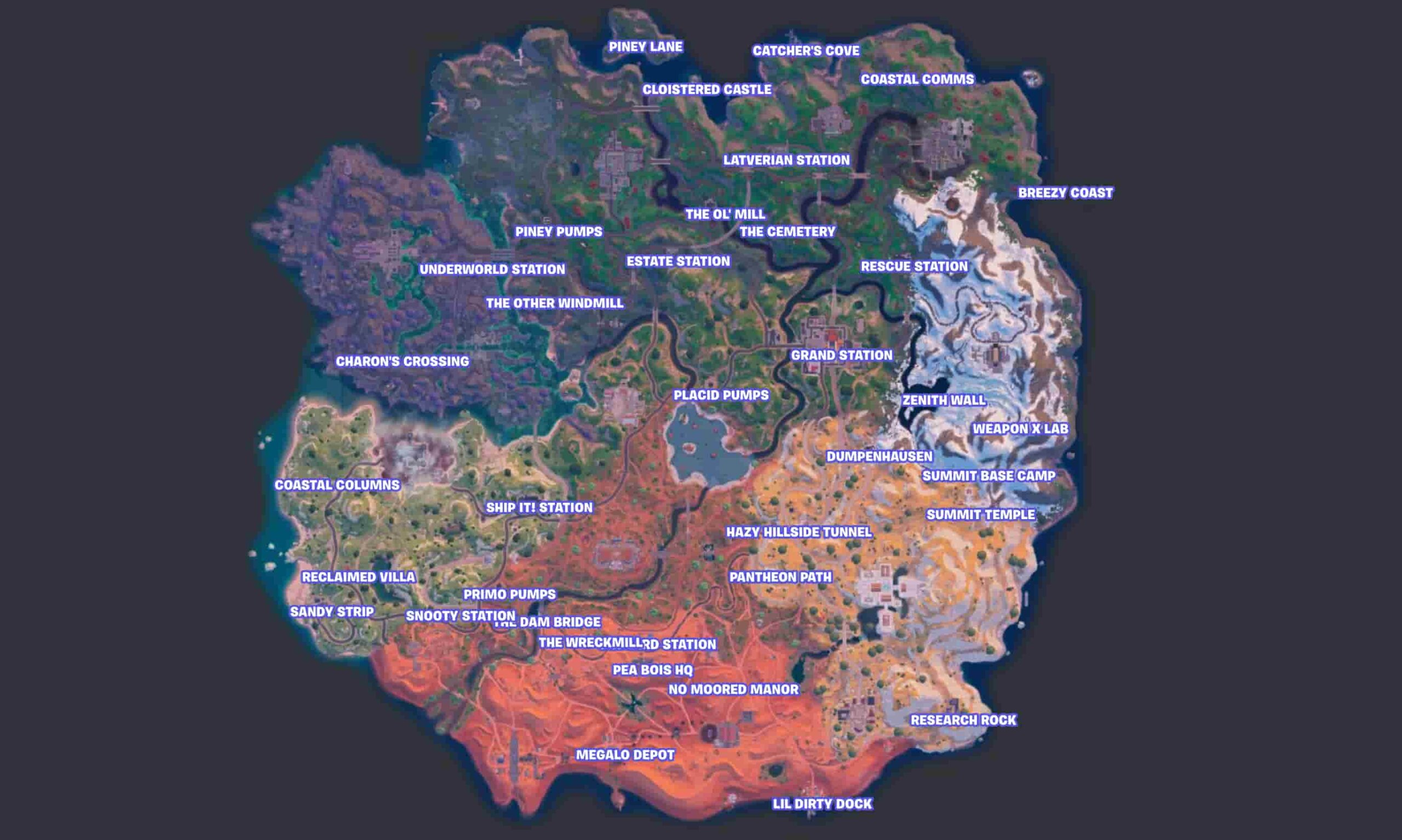 What are landmarks in Fortnite